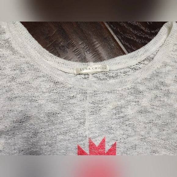 Luna Chic Curved Hem Womens Aztec Sweater - Picture 6 of 10